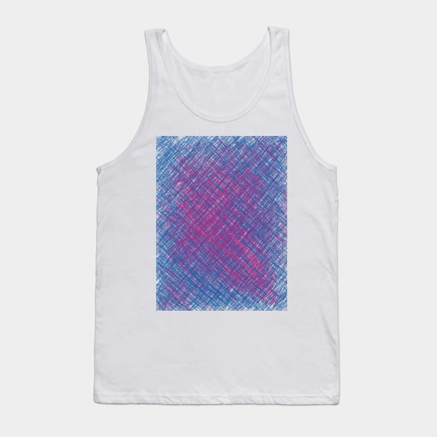 blue-purple scratch Tank Top by tgbdesign